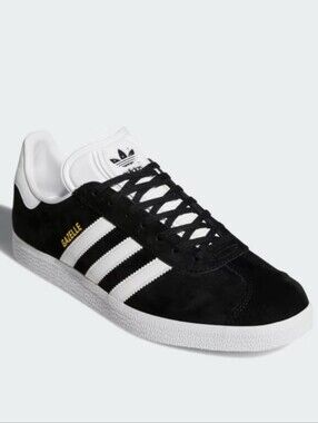 adidas Gazelle Black White Suede Sneaker Size 7
